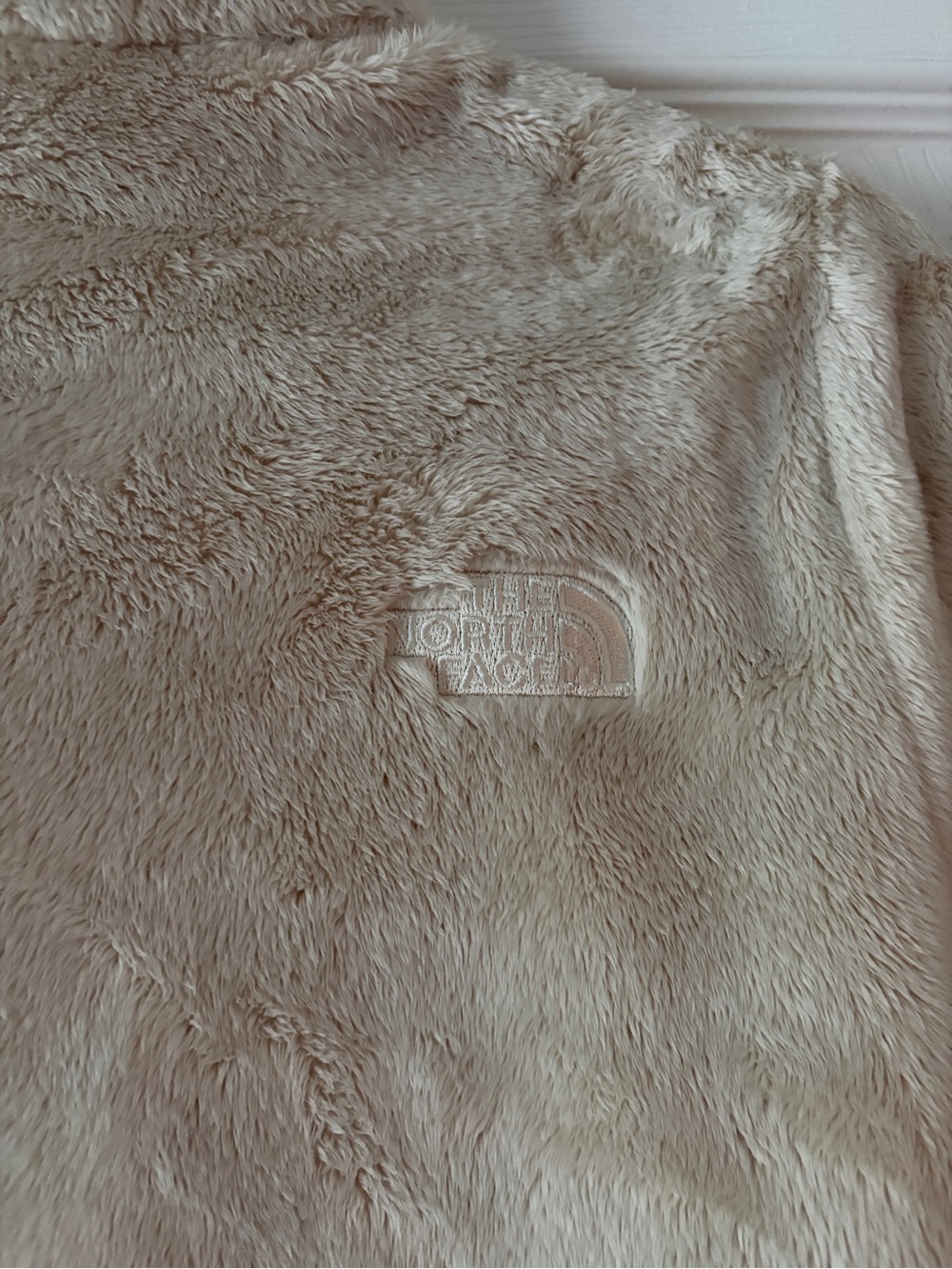 The North Face Plush fleece in Light Beige Cream